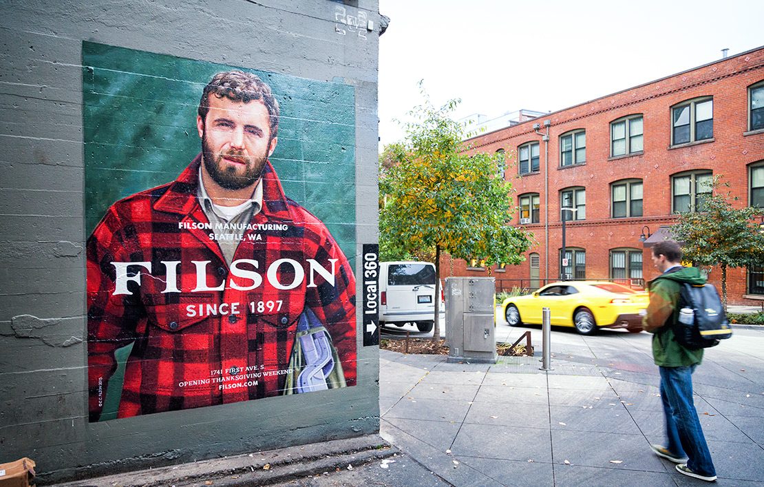 Filson Seattle - Hand Painted Outdoor Ad
