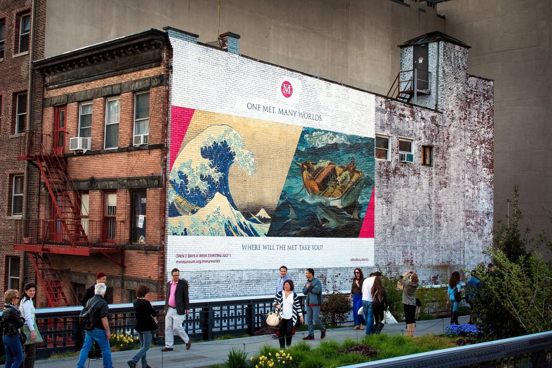 Colossal Media for The MET - NYC High Line Hand Painted Art Mural