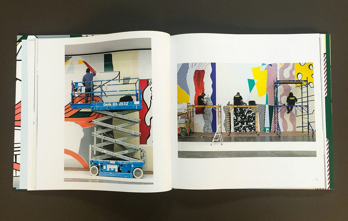 Colossal Media for Roy Lichtenstein Hand Painted Art Mural Commemoration Book