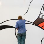 Green Street Mural - Colossal Media for Roy Lichtenstein Hand Painted Art Mural at Gagosian Gallery