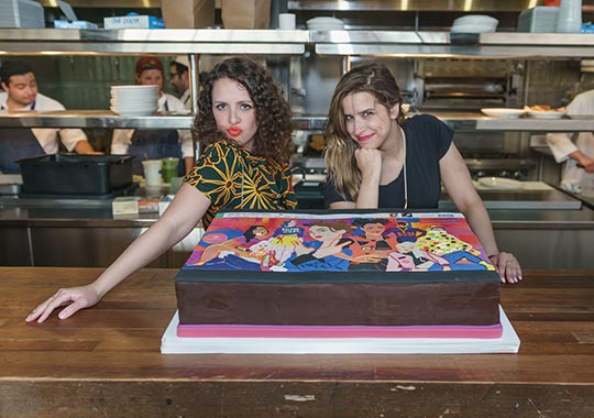 Cake with art by Mallory Heyer and Marina Esmeraldo