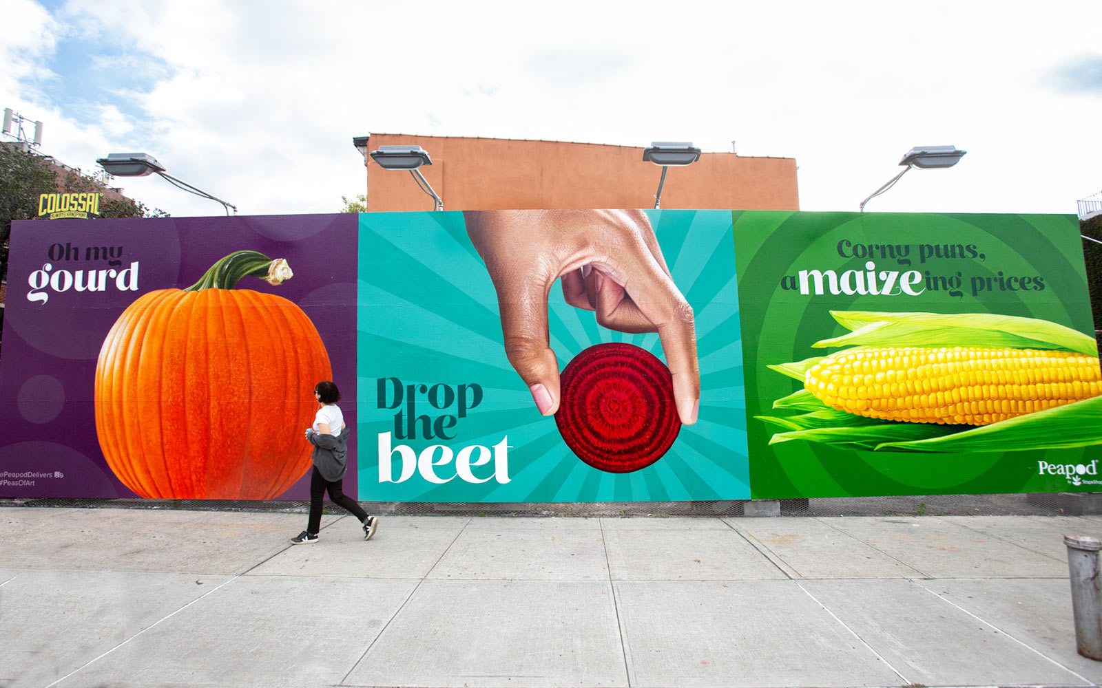 Mural painted in Cobble Hill for Peapod