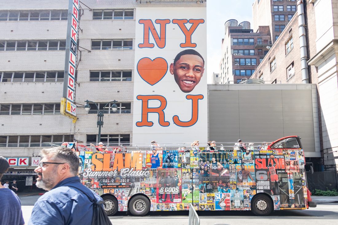 Final mural on our MSG wall for Rj Barrett and Puma