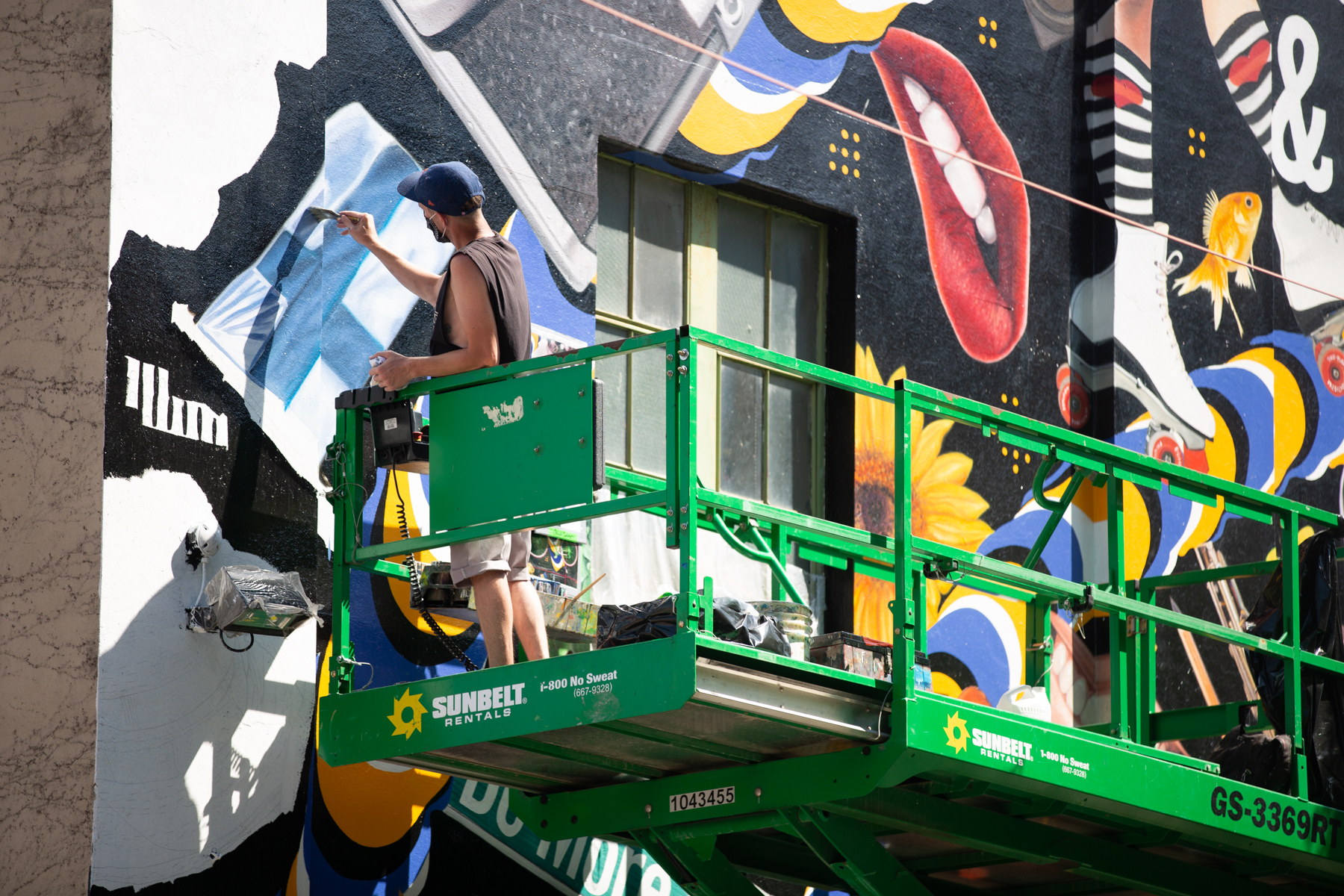 Colossal Media hand-painted mural for Brooklyn Brewery in Williamsburg.