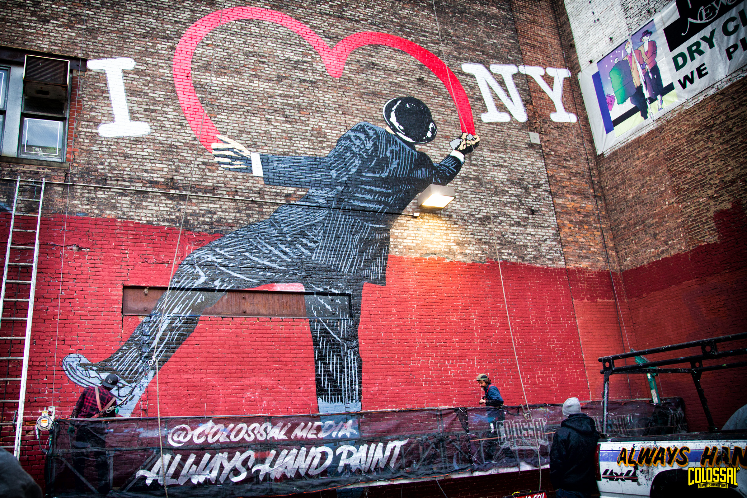 Colossal Media mural with art by Nick Walker. This mural was featured in the TV show Mr.Robot.